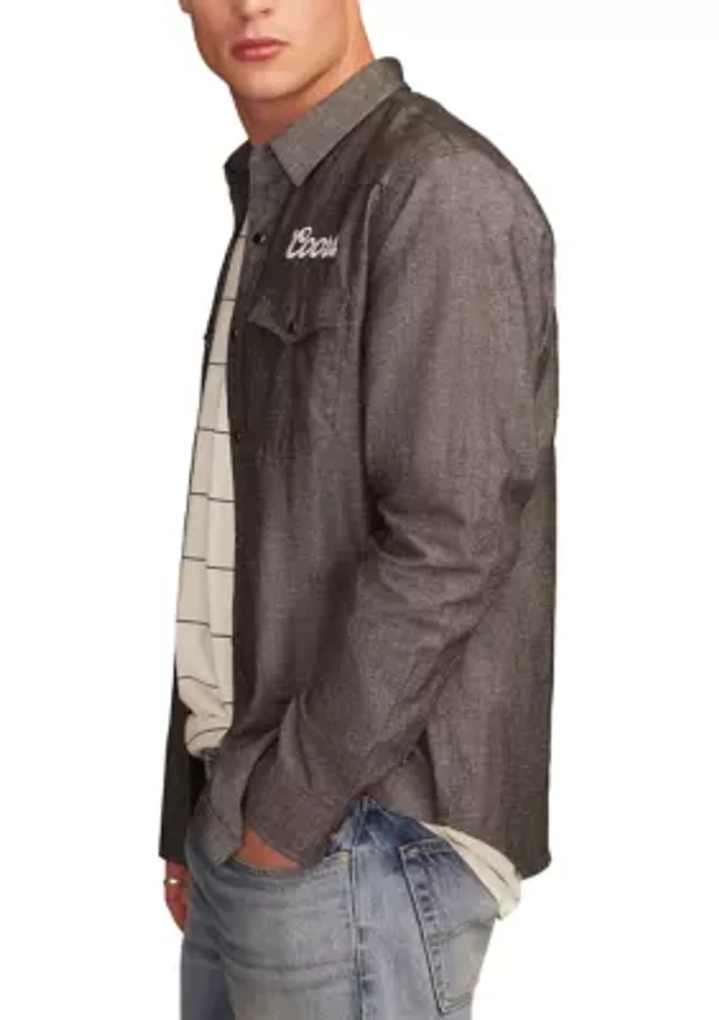 Coors Rodeo Western Button Up Shirt