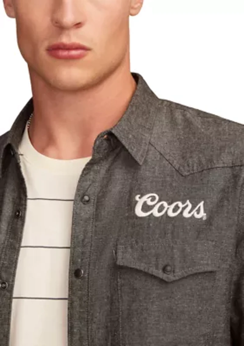 Coors Rodeo Western Button Up Shirt