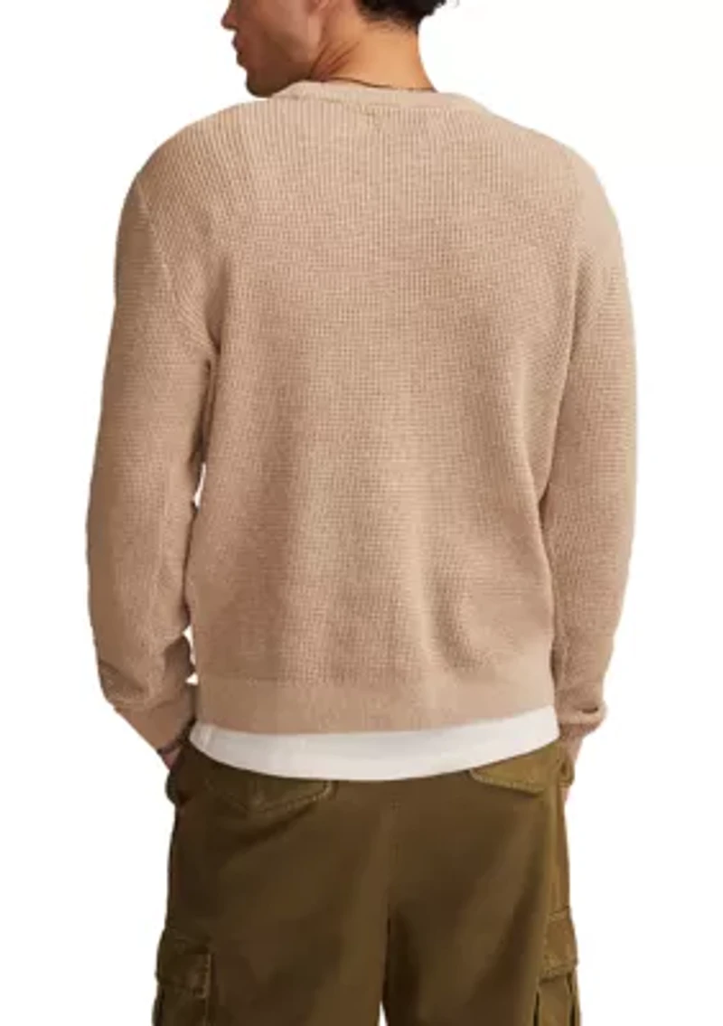 Waffle Crew Sweater