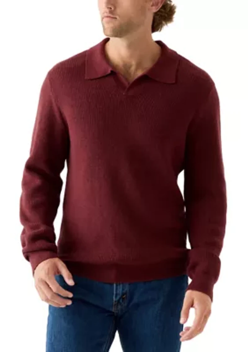 Men's Johnny Collar Polo Sweater