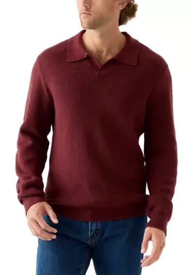 Men's Johnny Collar Polo Sweater