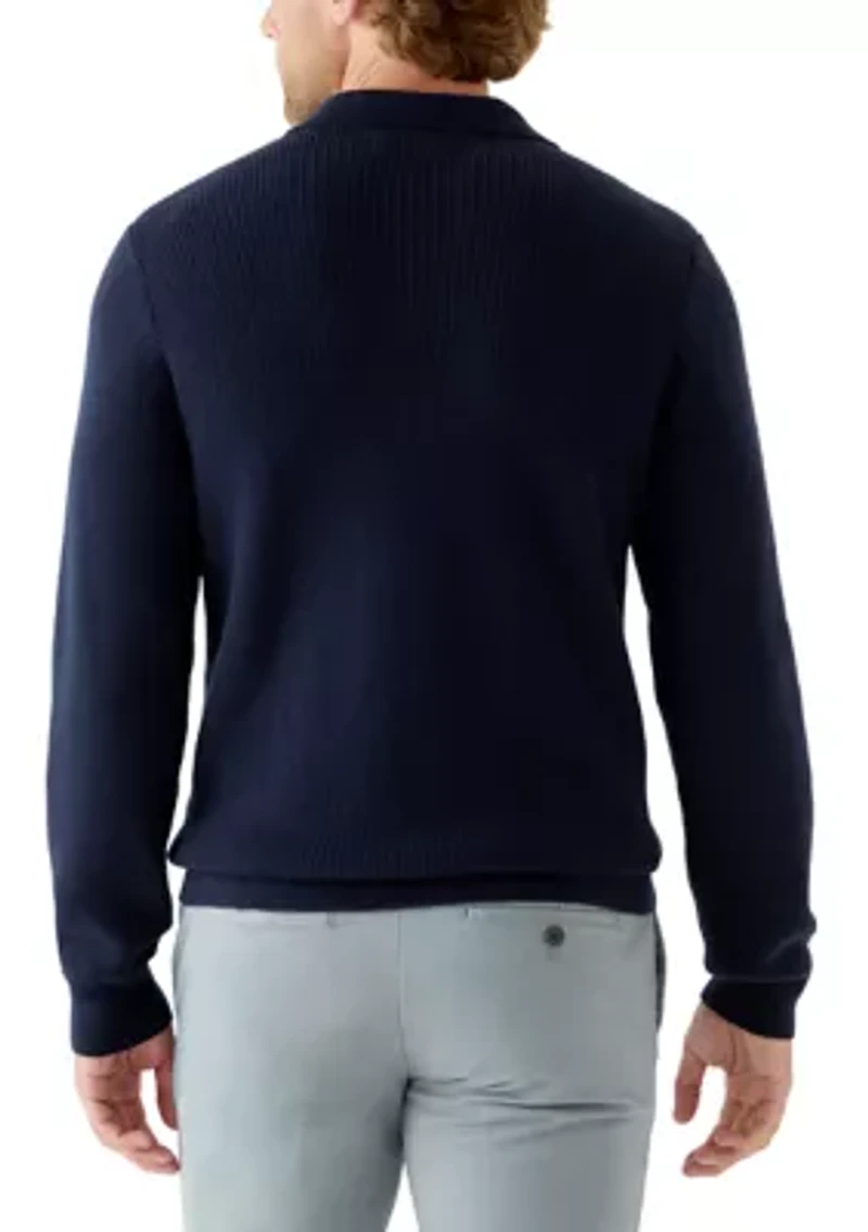 Men's Johnny Collar Polo Sweater
