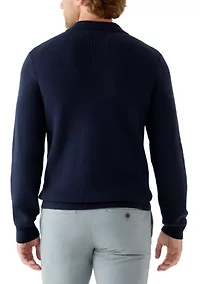 Men's Johnny Collar Polo Sweater