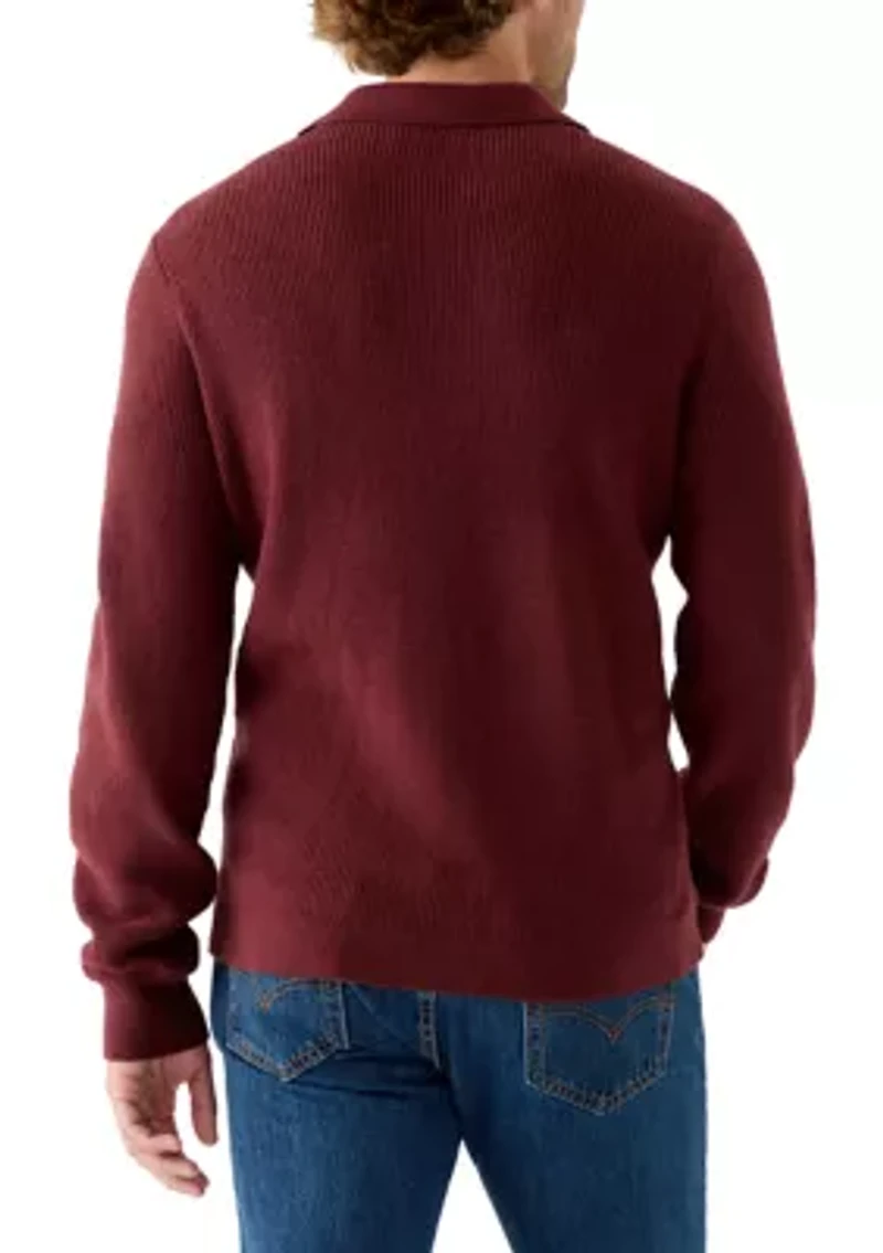 Men's Johnny Collar Polo Sweater