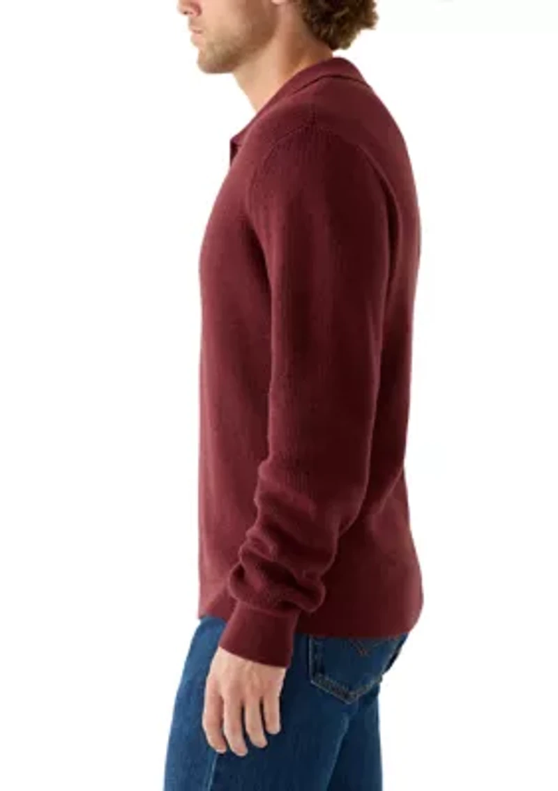 Men's Johnny Collar Polo Sweater