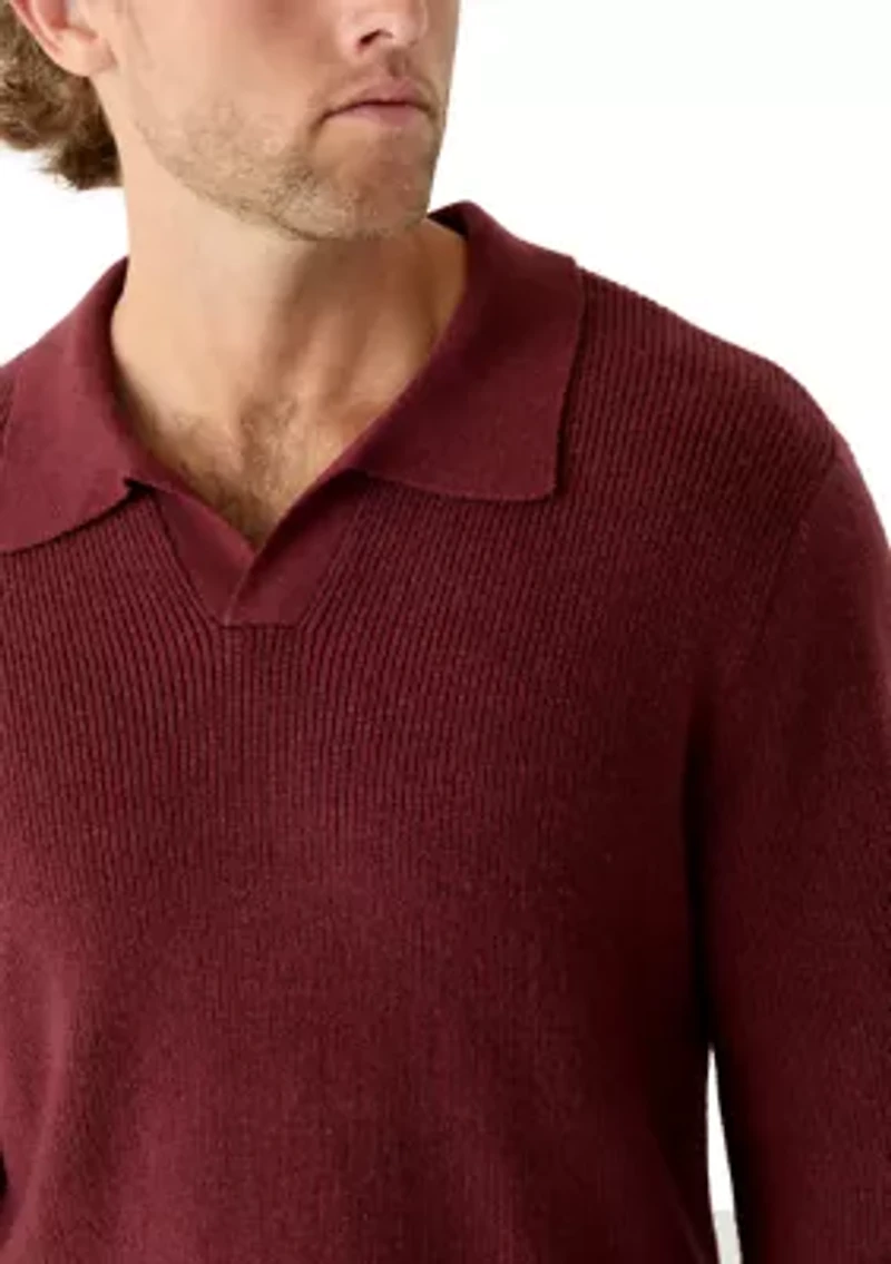 Men's Johnny Collar Polo Sweater