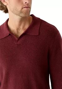 Men's Johnny Collar Polo Sweater