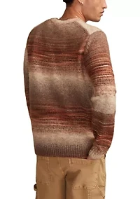 Men's Space Dye Crew Neck Sweater