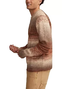 Men's Space Dye Crew Neck Sweater