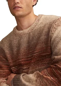 Men's Space Dye Crew Neck Sweater