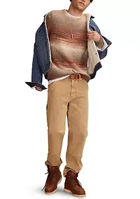 Men's Space Dye Crew Neck Sweater