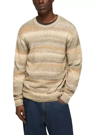 Men's Space Dye Crew Neck Sweater