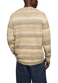 Men's Space Dye Crew Neck Sweater