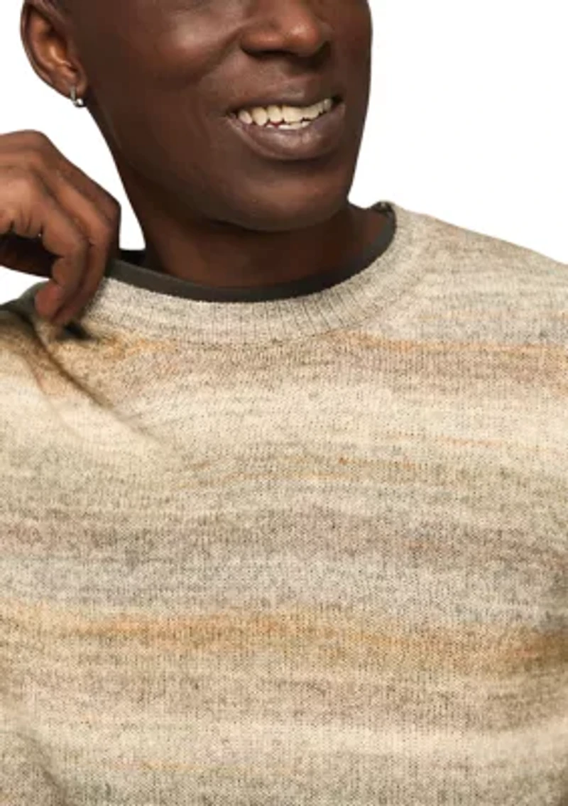 Men's Space Dye Crew Neck Sweater