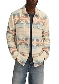 Men's Long Sleeve Jacquard Utility Shirt
