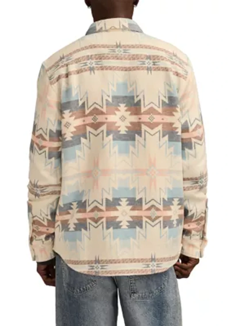 Men's Long Sleeve Jacquard Utility Shirt