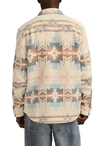 Men's Long Sleeve Jacquard Utility Shirt