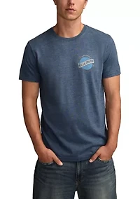 Men's Short Sleeve Blue Moon Label T-Shirt