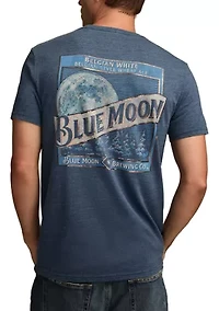 Men's Short Sleeve Blue Moon Label T-Shirt