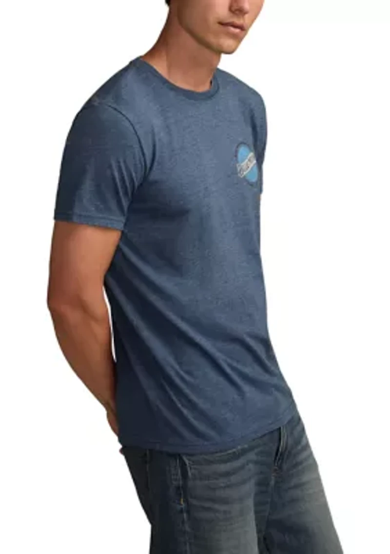 Men's Short Sleeve Blue Moon Label T-Shirt