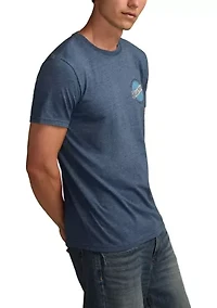 Men's Short Sleeve Blue Moon Label T-Shirt