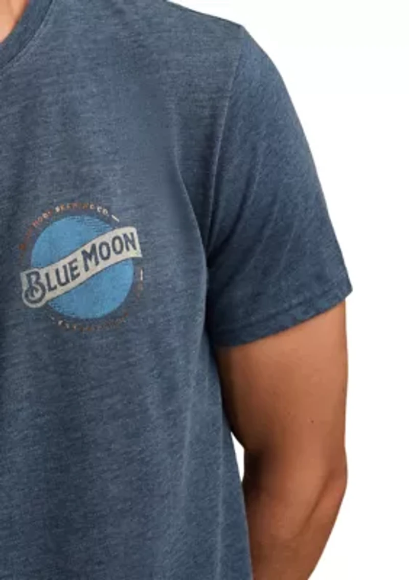 Men's Short Sleeve Blue Moon Label T-Shirt