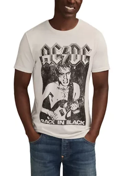 Men's ACDC Back Black Graphic T-Shirt