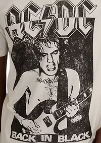 Men's ACDC Back Black Graphic T-Shirt