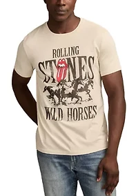 Men's Short Sleeve Rolling Stones Wild Horses Graphic T-Shirt