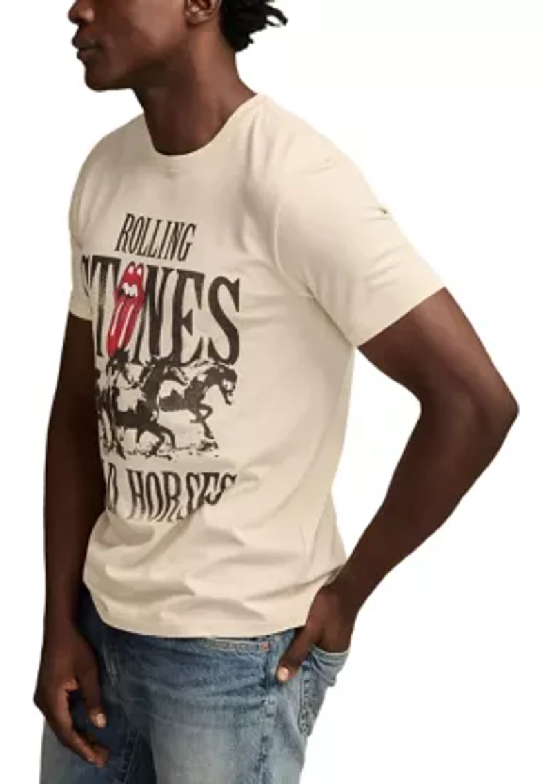 Men's Short Sleeve Rolling Stones Wild Horses Graphic T-Shirt