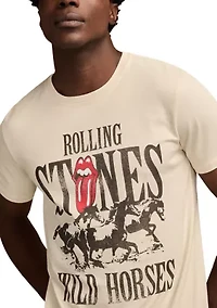 Men's Short Sleeve Rolling Stones Wild Horses Graphic T-Shirt