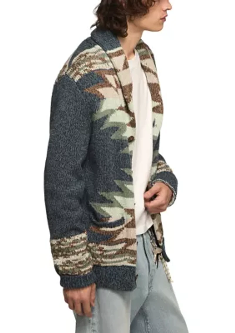 Southwest Shawl Collar Cardigan