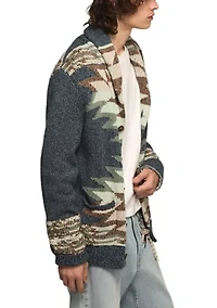 Southwest Shawl Collar Cardigan