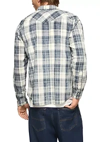 Long Sleeve Plaid Western Shirt