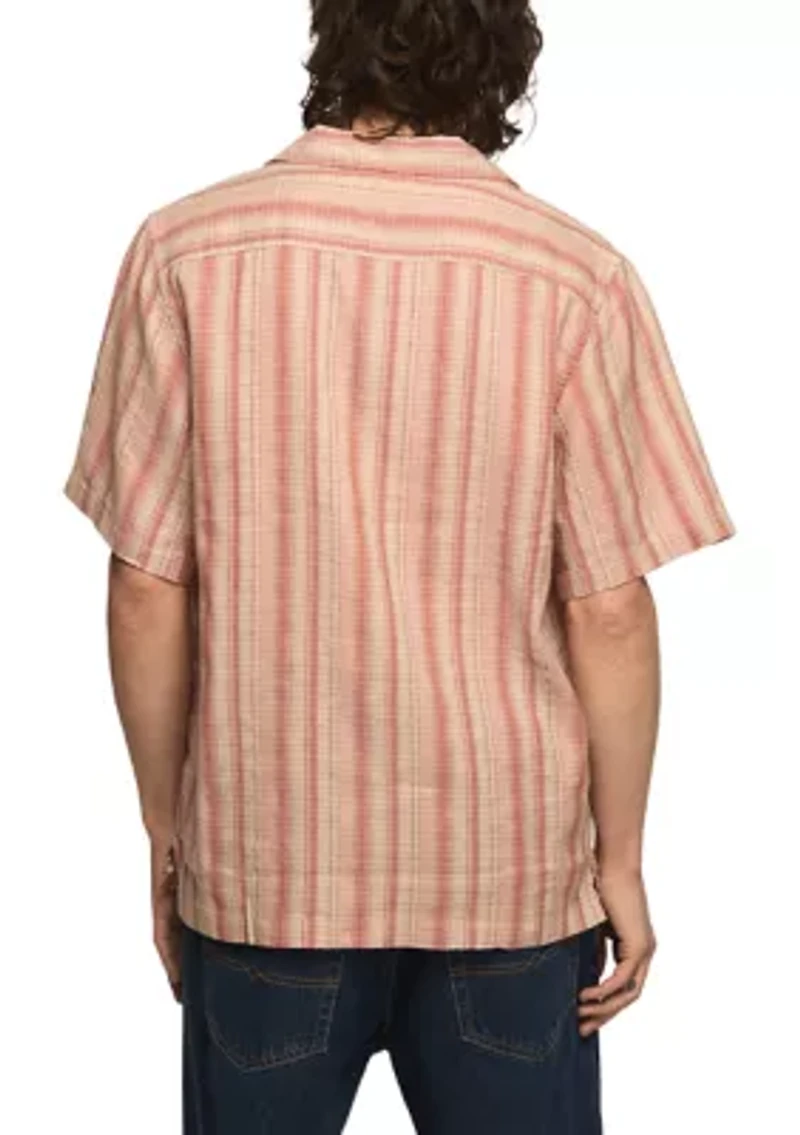 Men's Linen Camp Collar Shirt