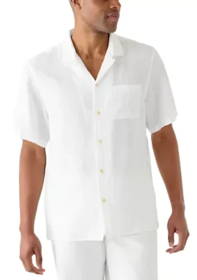 Men's Short Sleeve Camp Collar Shirt