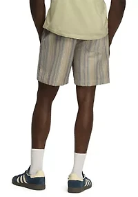 Men's Linen Striped Shorts
