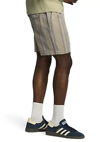Men's Linen Striped Shorts