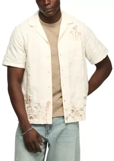 Men's Novelty Camp Collar Shirt