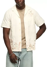Men's Novelty Camp Collar Shirt