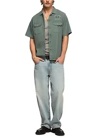 Panther Moto Embroidered Graphic Shirt