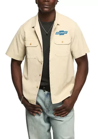 Chevy Garage Embroidered Graphic Shirt