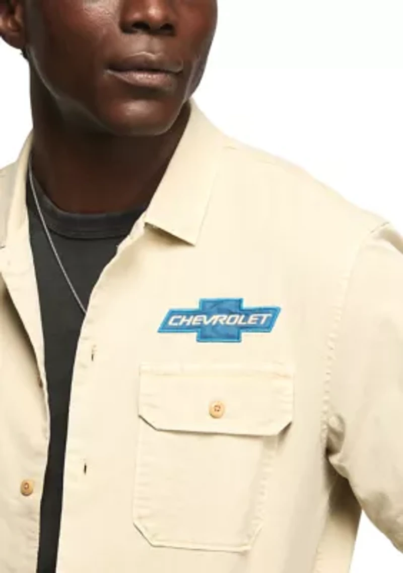 Chevy Garage Embroidered Graphic Shirt