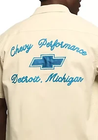 Chevy Garage Embroidered Graphic Shirt