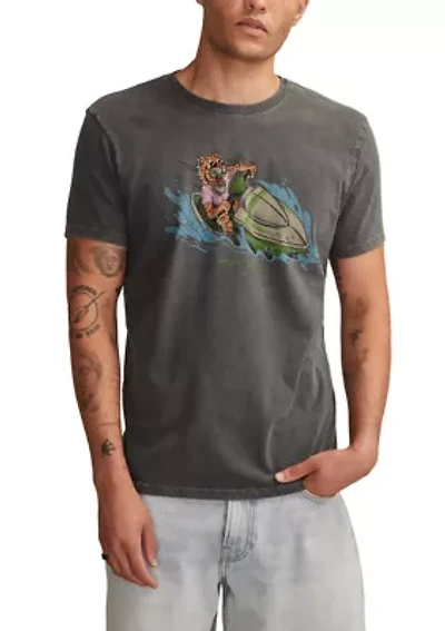 Men's Short Sleeve Tiger Surfer T-Shirt