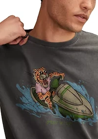 Men's Short Sleeve Tiger Surfer T-Shirt