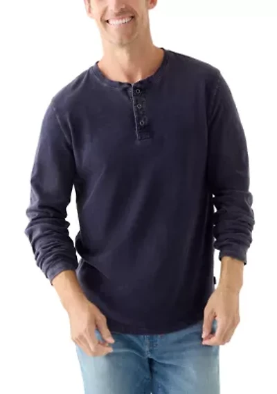 Weekend Slub Jersey Long Sleeve Henley Shirt