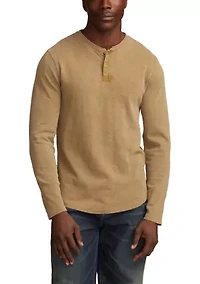 Weekend Slub Jersey Long Sleeve Henley Shirt