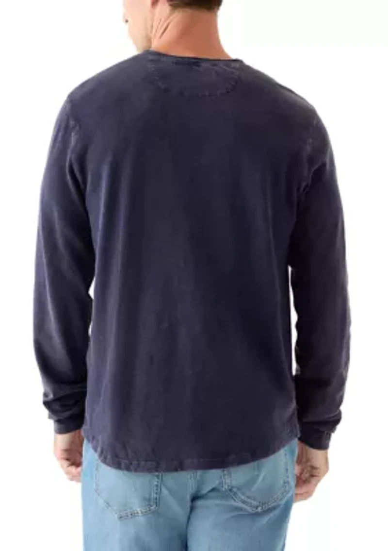 Weekend Slub Jersey Long Sleeve Henley Shirt