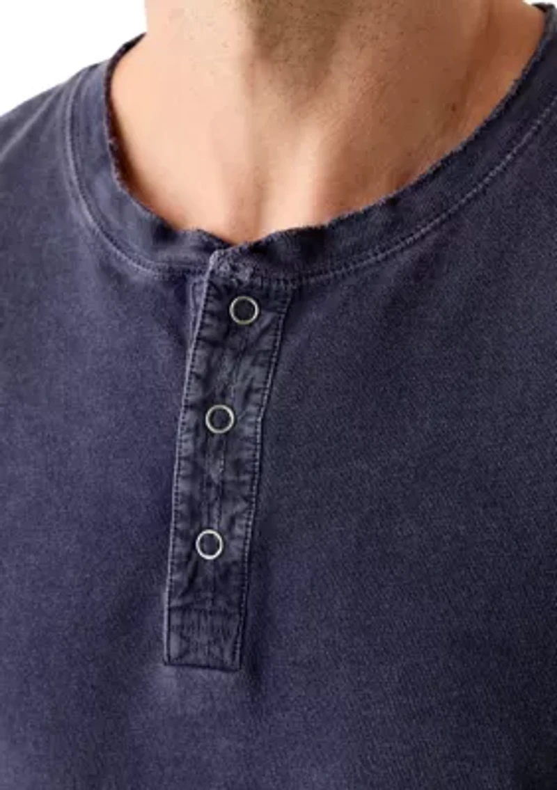 Weekend Slub Jersey Long Sleeve Henley Shirt